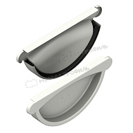 Заглушка желоба МЕТАЛЛ ПРОФИЛЬ GRANDSYSTEM D125 Ral 9010
