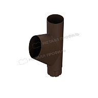 Тройник трубы МЕТАЛЛ ПРОФИЛЬ Foramina PUR D100 DarkBrown