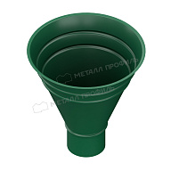 Воронка водосборная МЕТАЛЛ ПРОФИЛЬ Foramina PUR D100/300 Ral 6005