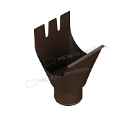 Воронка водосборная МЕТАЛЛ ПРОФИЛЬ Foramina Freeze D100/300 DarkBrown