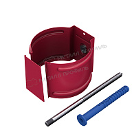 Держатель трубы (на кирпич) МЕТАЛЛ ПРОФИЛЬ Foramina PUR D100 Ral 3005