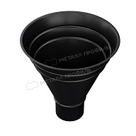 Воронка водосборная МЕТАЛЛ ПРОФИЛЬ PURMAN BLACK EDITION D100/300 Ral 9005